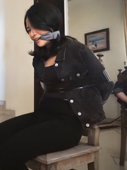 Asian Cleave gagged