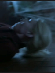 Emma mummified in spider webs