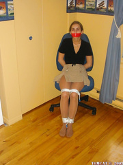 on the chair