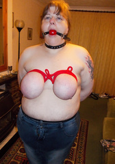 Amateur fattied bound and gagged