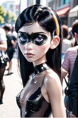 Latex cosplay