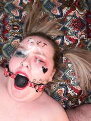 Amateur mature woman bound and gagged