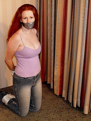 DB - Ivy manor - jeans, purple top, and socks