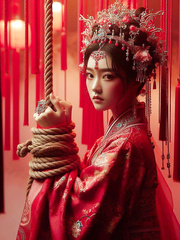 Chinese princess rope tied up