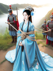 Beautiful Chinese princess rope tied