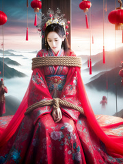 Beautiful Chinese princess rope tied