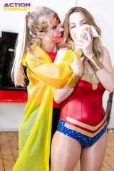 Beautiful Wonder Woman chloroformed