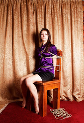 Juliana - bound on chair