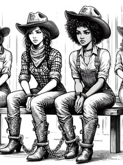 Shackled cowgirls 2